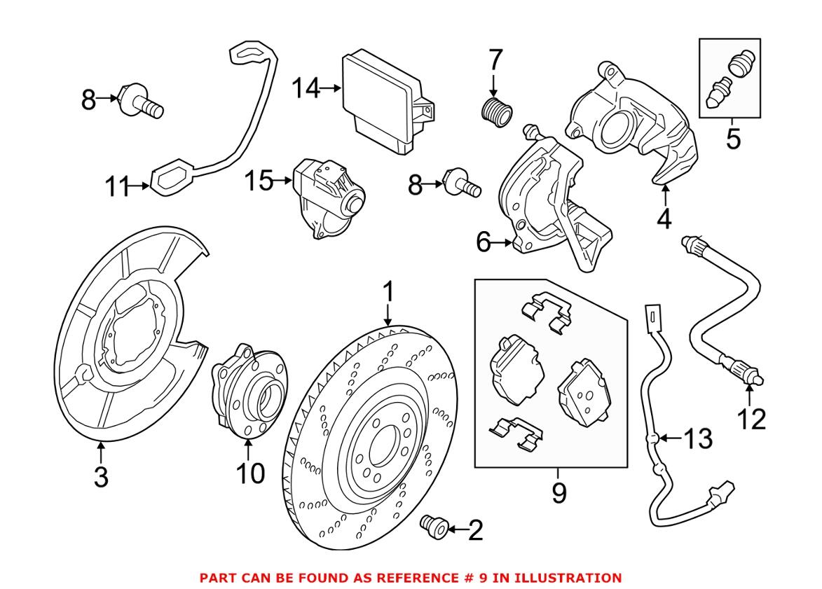 BMW Disc Brake Pad Set - Rear 34212284390